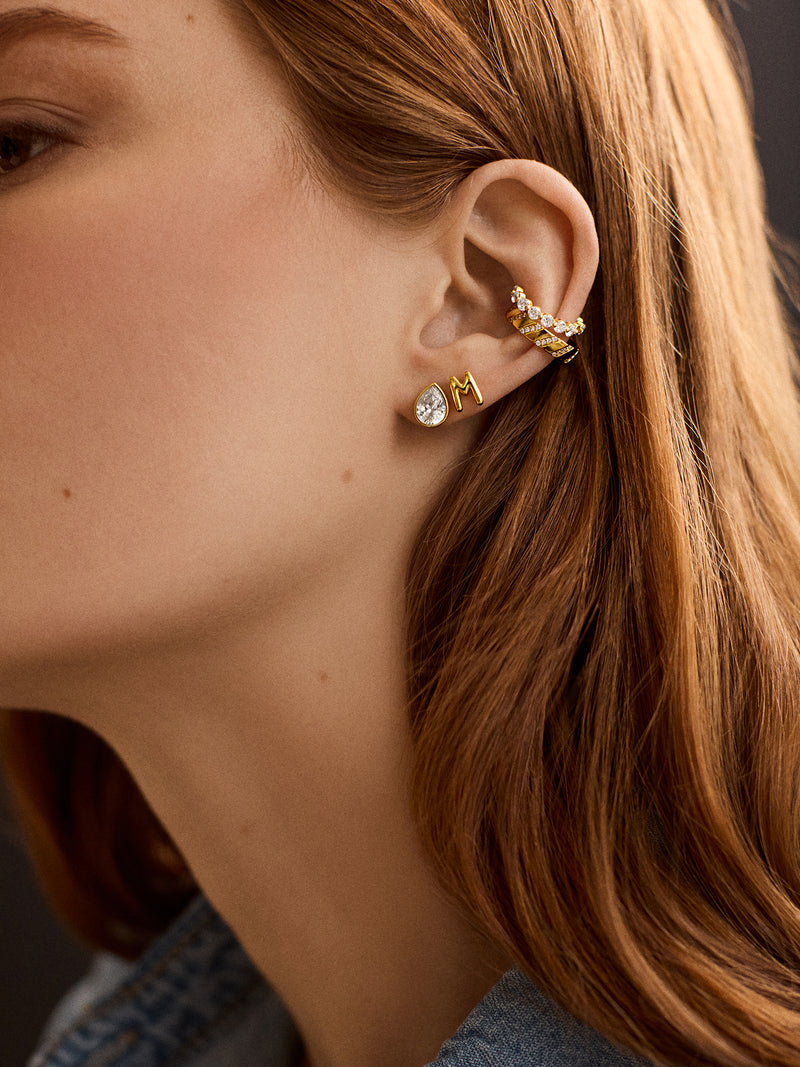 BaubleBar 18K Gold Vermeil Single Bubble Initial Earring - Bubble Initial - 
    18K Gold Vermeil
  
