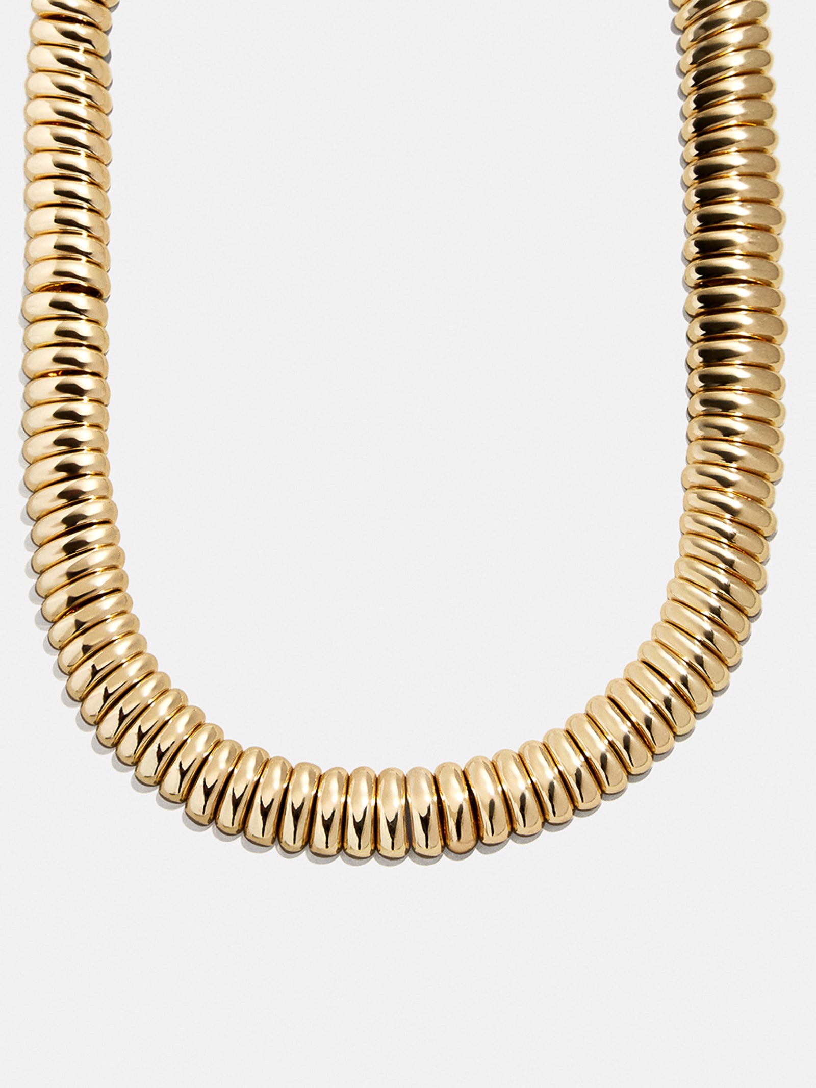 Keira Ribbed Necklace - Gold
