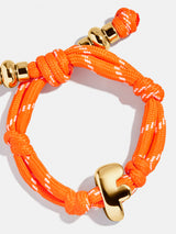 BaubleBar Orange Tangerine - 
    Gold initial waterproof paracord bracelet
  
